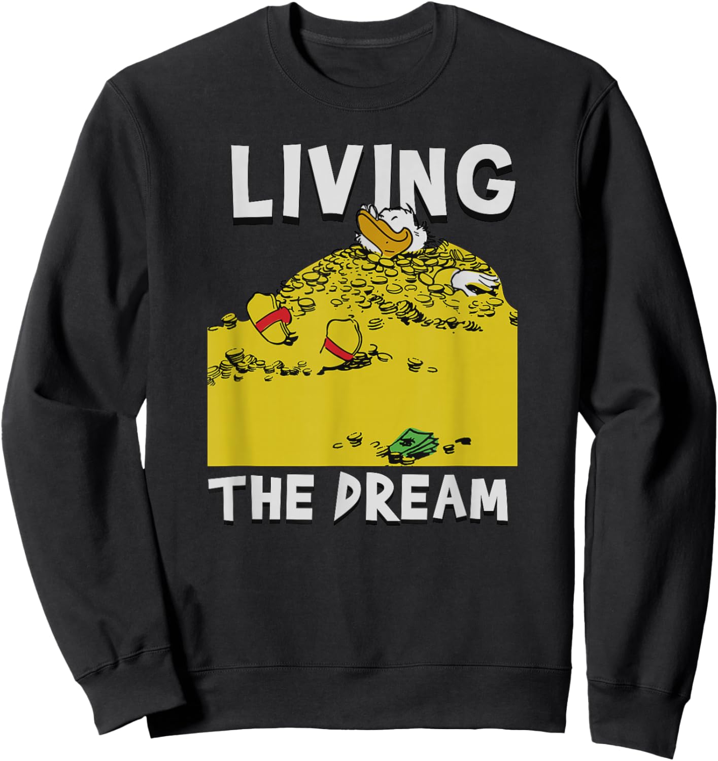 Disney - Ducktales Scrooge McDuck Living the Dream Sweatshirt - Sweatshirt | Black