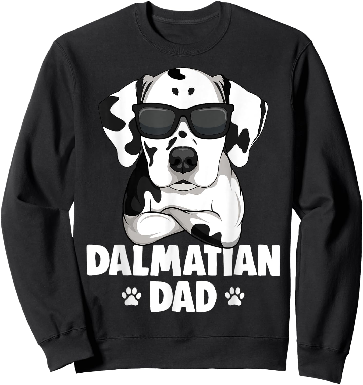 Dalmatian Dog Dad Sweatshirt - Sweatshirt | Black