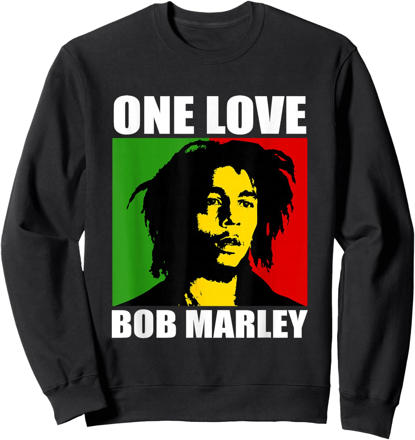 Official Rasta Bob Marley One Love , Black, S Sweatshirt - Sweatshirt | Black