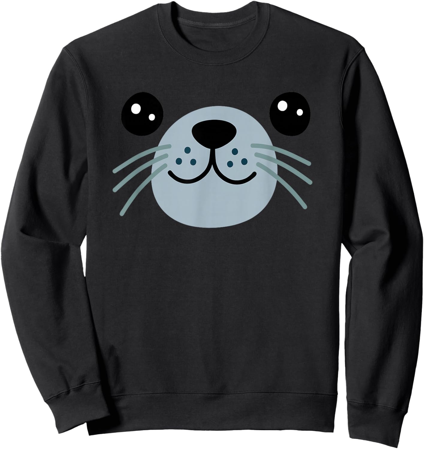 Seal Face Halloween Costume Group Kids Toddler Baby 5T 4T Sweatshirt - Sweatshirt | Black