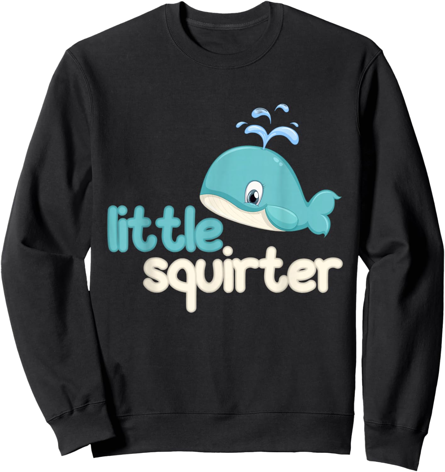 Whale Little Squirter Sweatshirt - Sweatshirt | Black