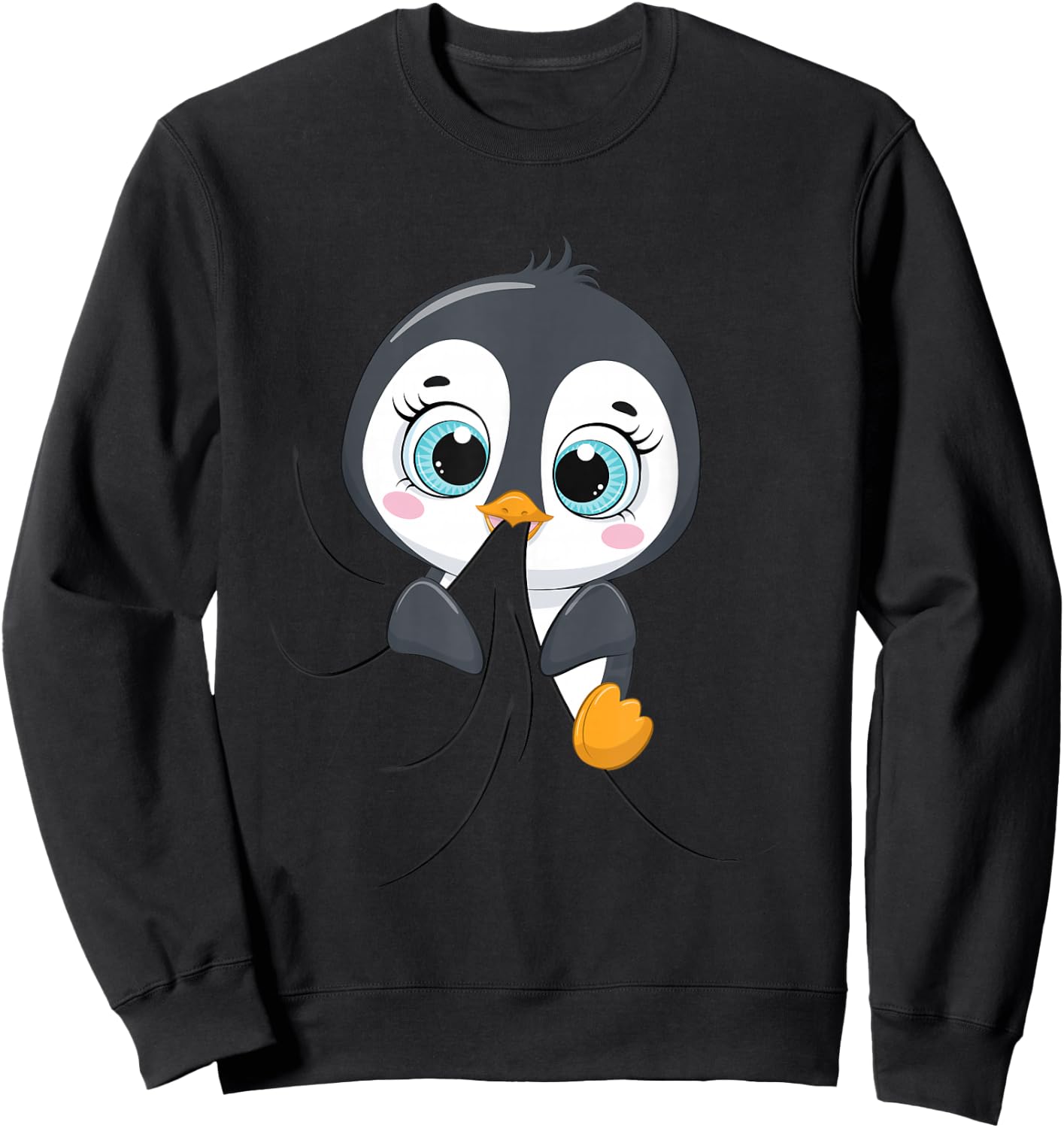Offizielles Schlafshirt Pinguin Schlafanzug Penguin Schlafen Sweatshirt - Sweatshirt | Black