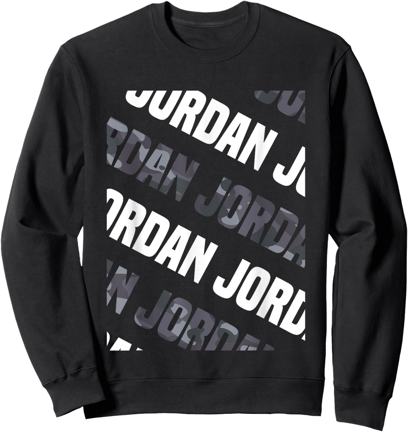 Jordan Camo Pattern Grey Camouflage Sweatshirt - Sweatshirt | Black