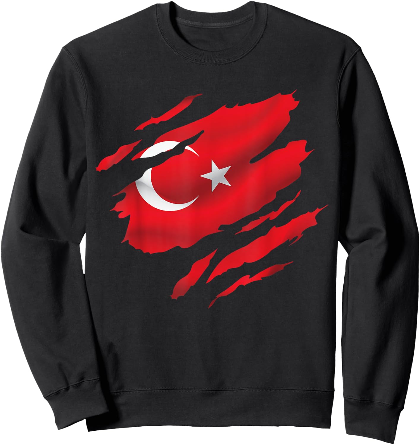 Türkei Flagge Türk Bayragi Herren Türkei Kinder Türkiye Sweatshirt - Sweatshirt | Black