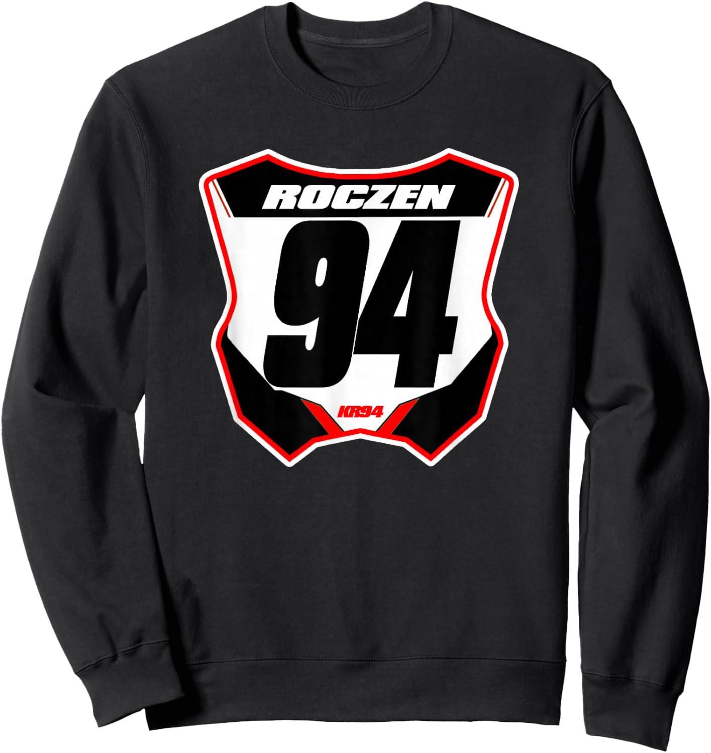 Dirt Bike Number Plate Sweatshirt - Sweatshirt | Black