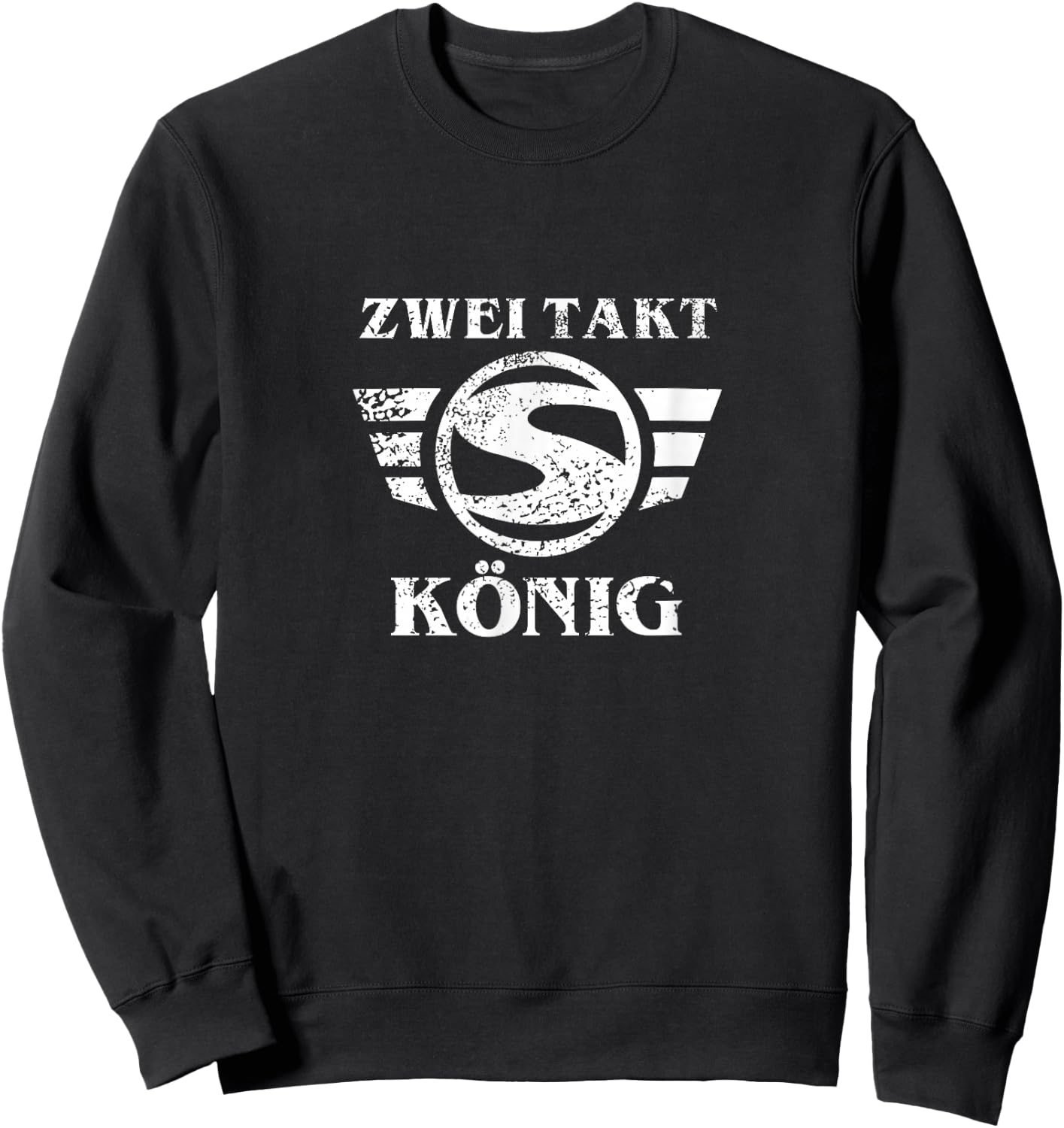 Suhl Simson S50 S51 Schwalbe Star Zweitaktmotor 2 Takt König Sweatshirt - Sweatshirt | Black
