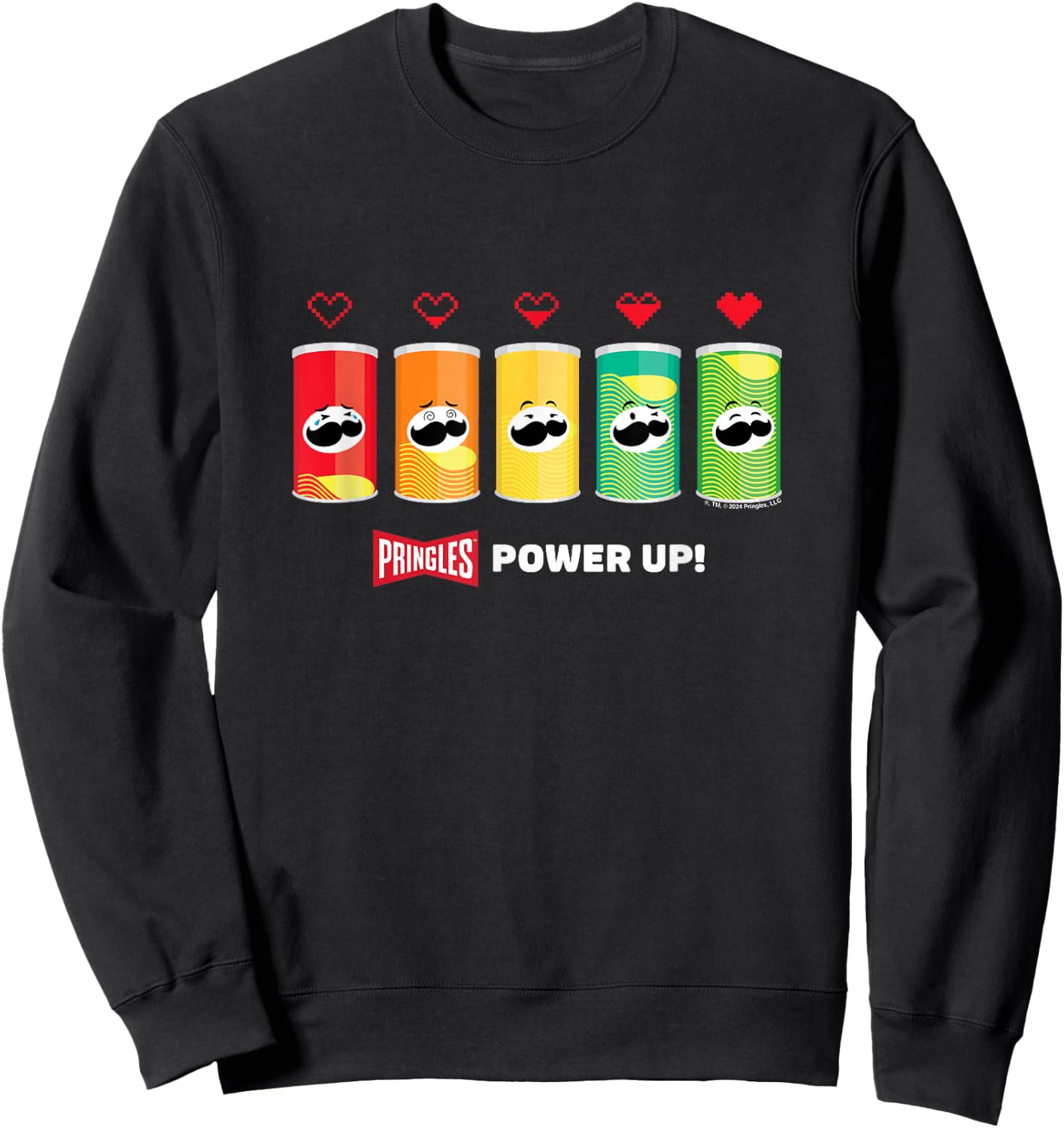 Pringles Gaming Power Up , Black, S Sweatshirt - Sweatshirt | Black