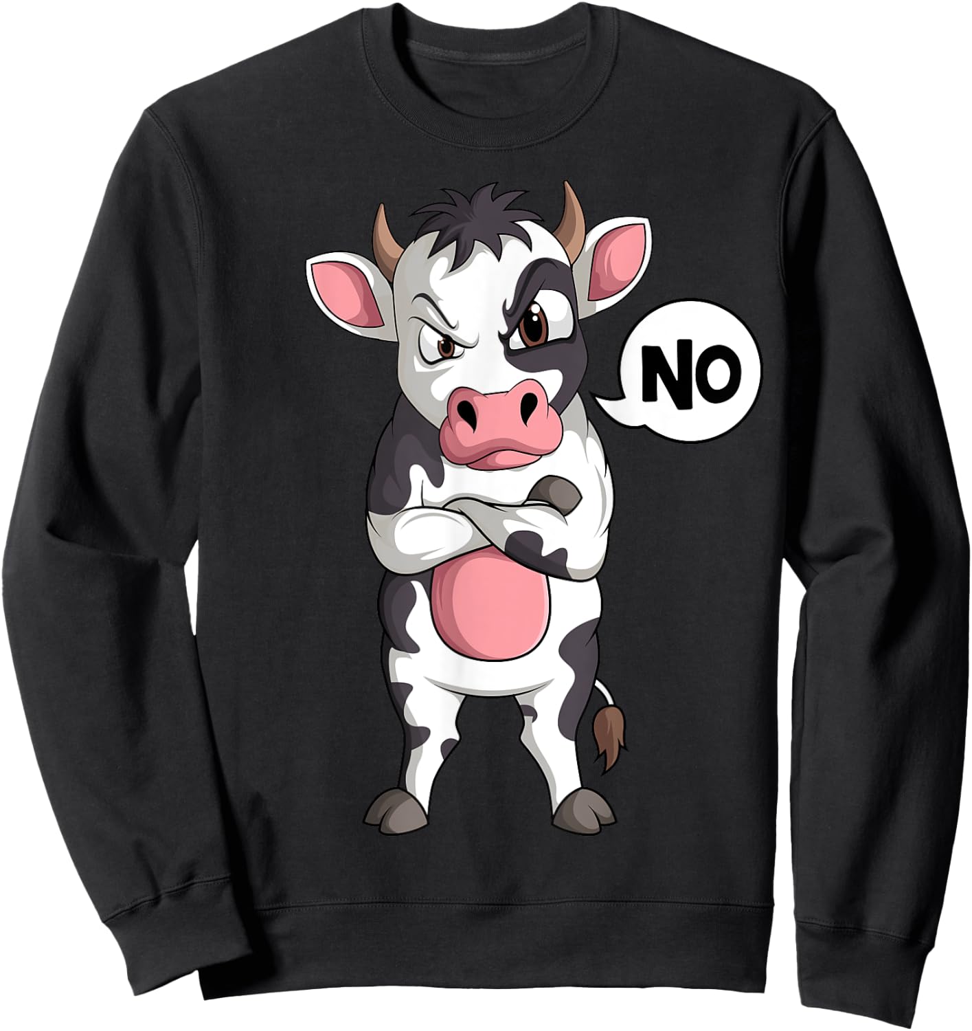 Cow Farmer Kids Boys Girls Sweatshirt - Sweatshirt | Black