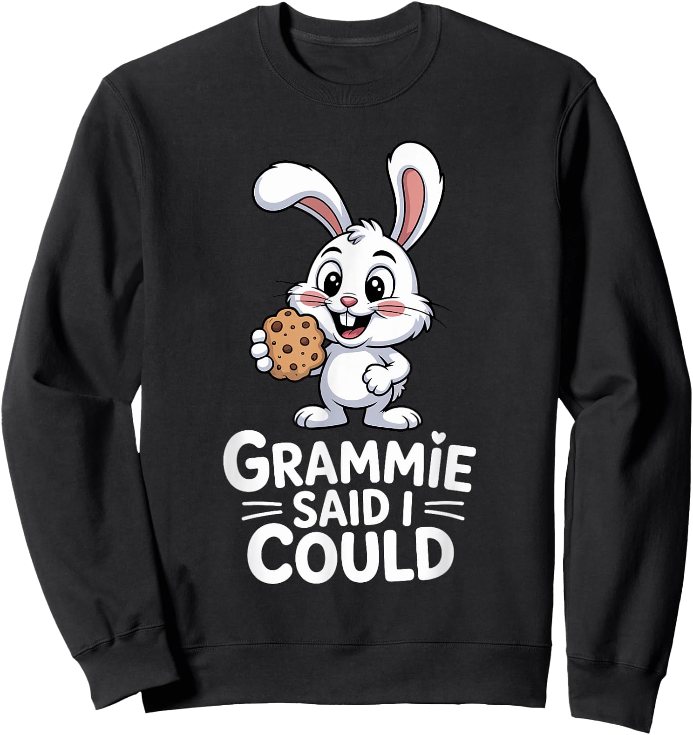 Funny Grammie Said I Could Agile Rabbit Toddler Grandma Sweatshirt - Sweatshirt | Black