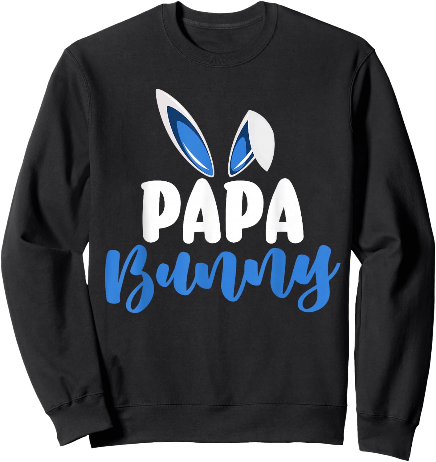 Papa Bunny Bunny Ears Sweatshirt - Sweatshirt | Black