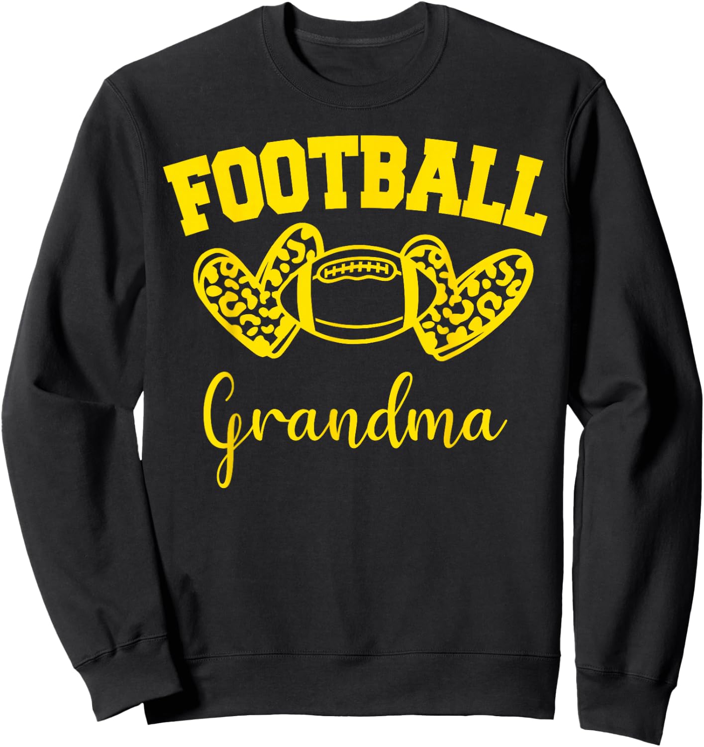 American Football Grandma Football Family Matching Sweatshirt - Sweatshirt | Black