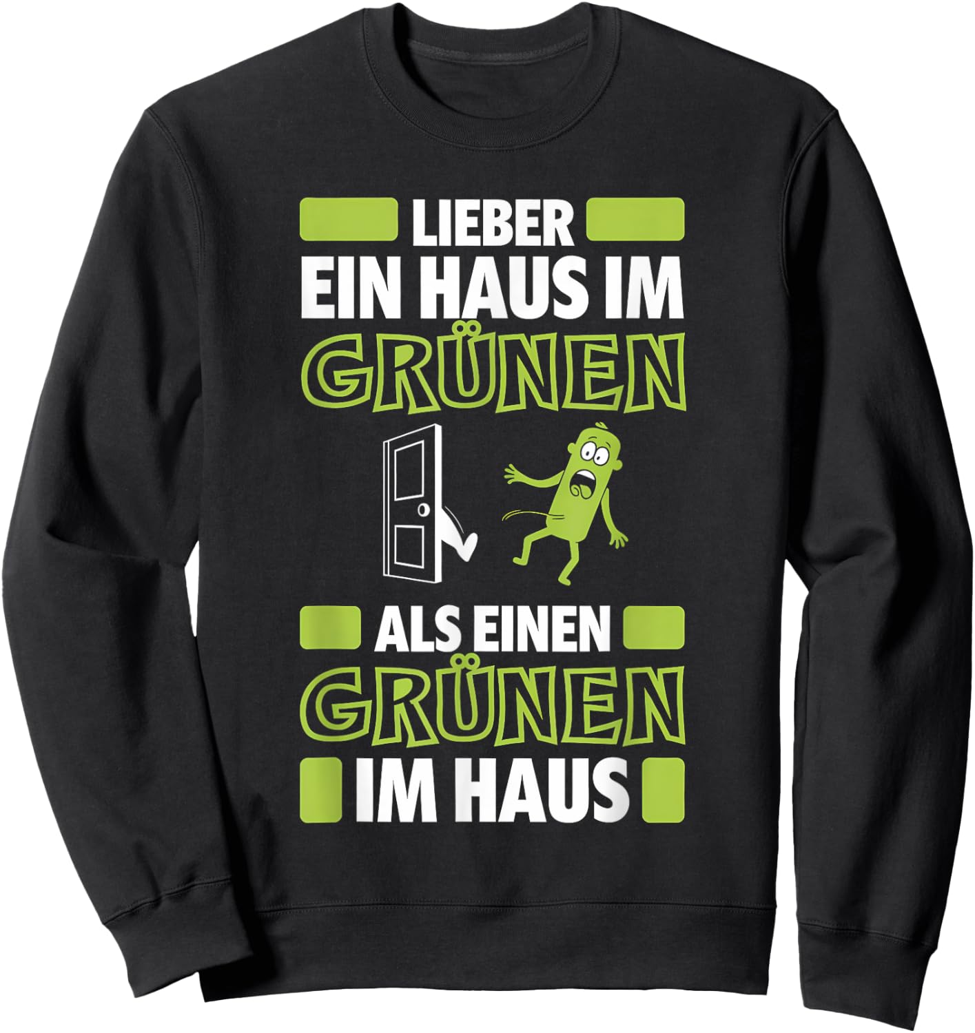 Anti-Green Politics Climate Activist Demo Against Green , black Sweatshirt - Sweatshirt | Black