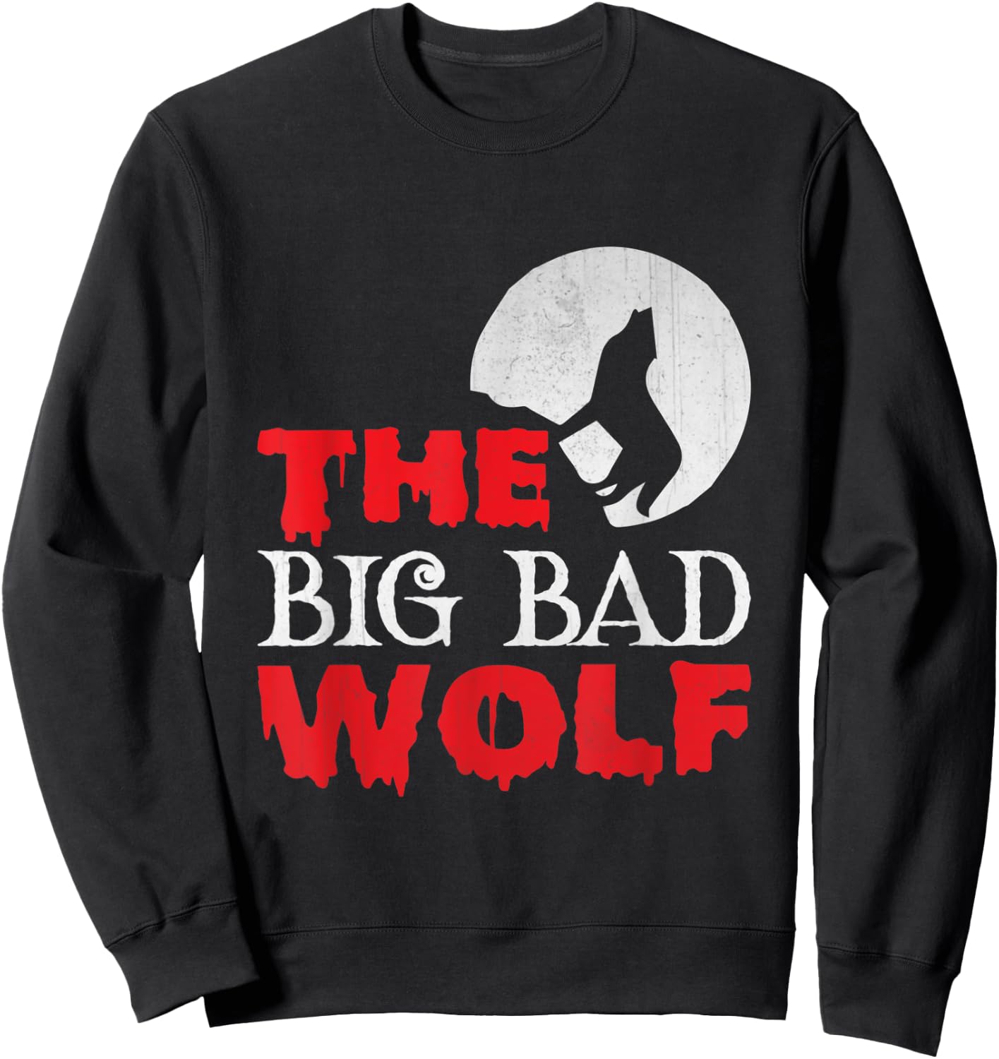 The Big Bad Wolf Halloween Costume Funny Cute Gift Sweatshirt - Sweatshirt | Black