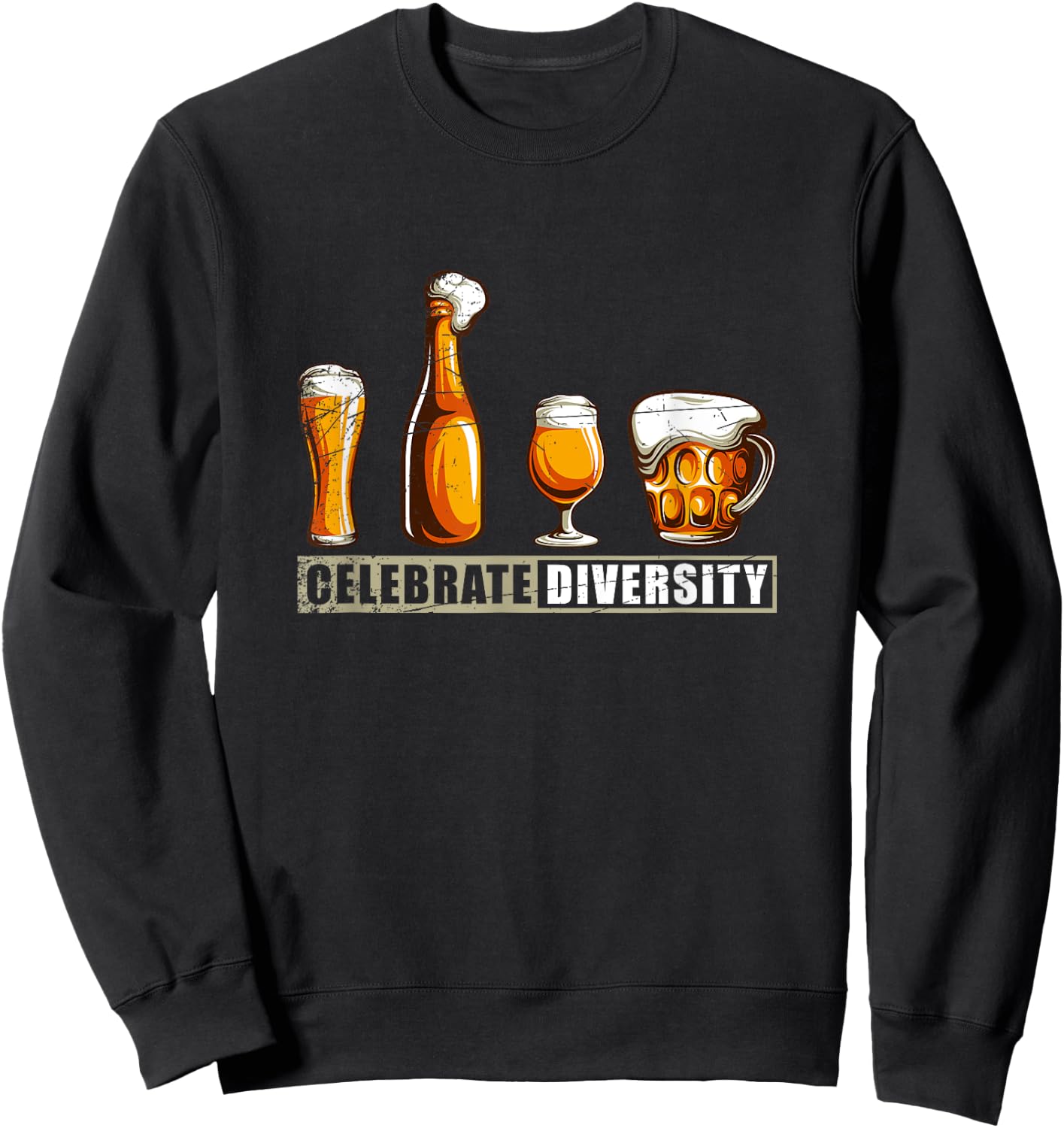 Funny Diversity Home Brewery Gift Craft Beer Sweatshirt - Sweatshirt | Black