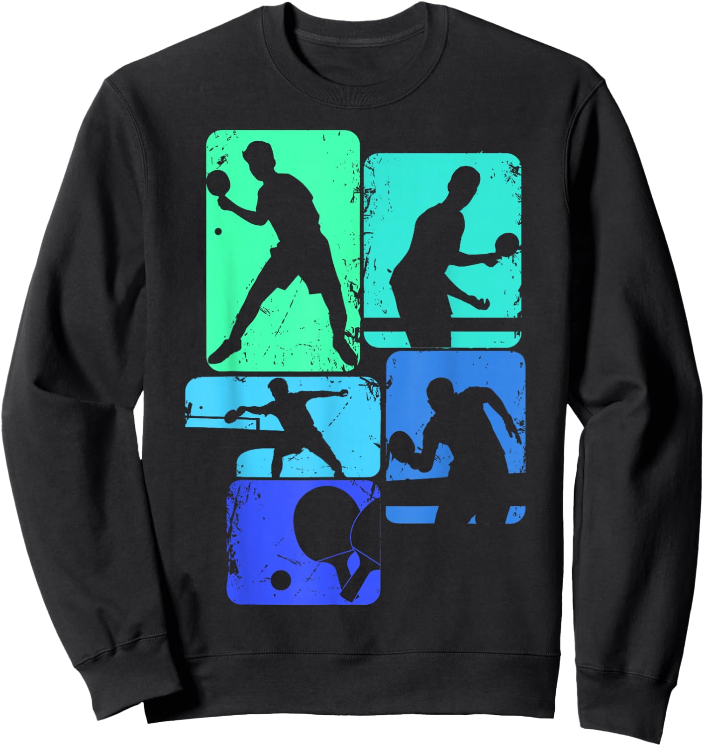 Table Tennis Ping Pong Children's Boys Men's Sweatshirt - Sweatshirt | Black