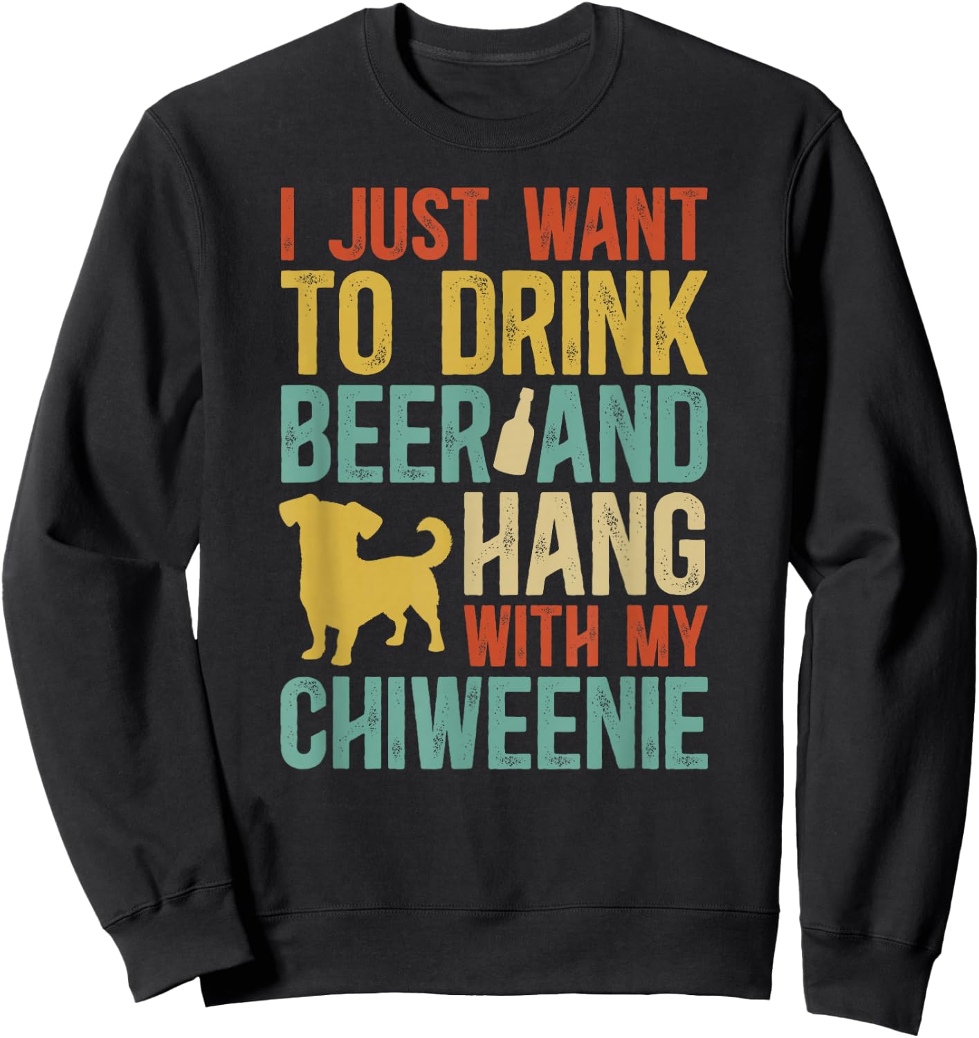 Chiweenie Owner Funny Chiweenie Mom Chiweenie Dad Sweatshirt - Sweatshirt | Black