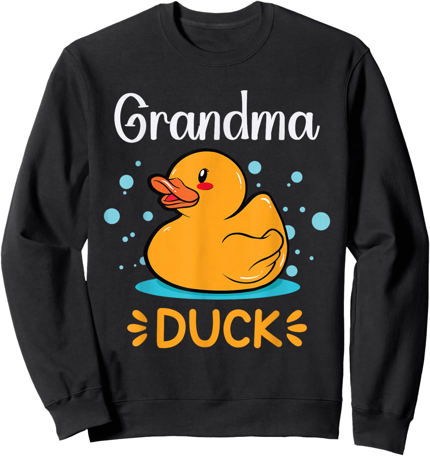 Rubber Duckies Grandma Duck Rubber Duck Sweatshirt - Sweatshirt | Black