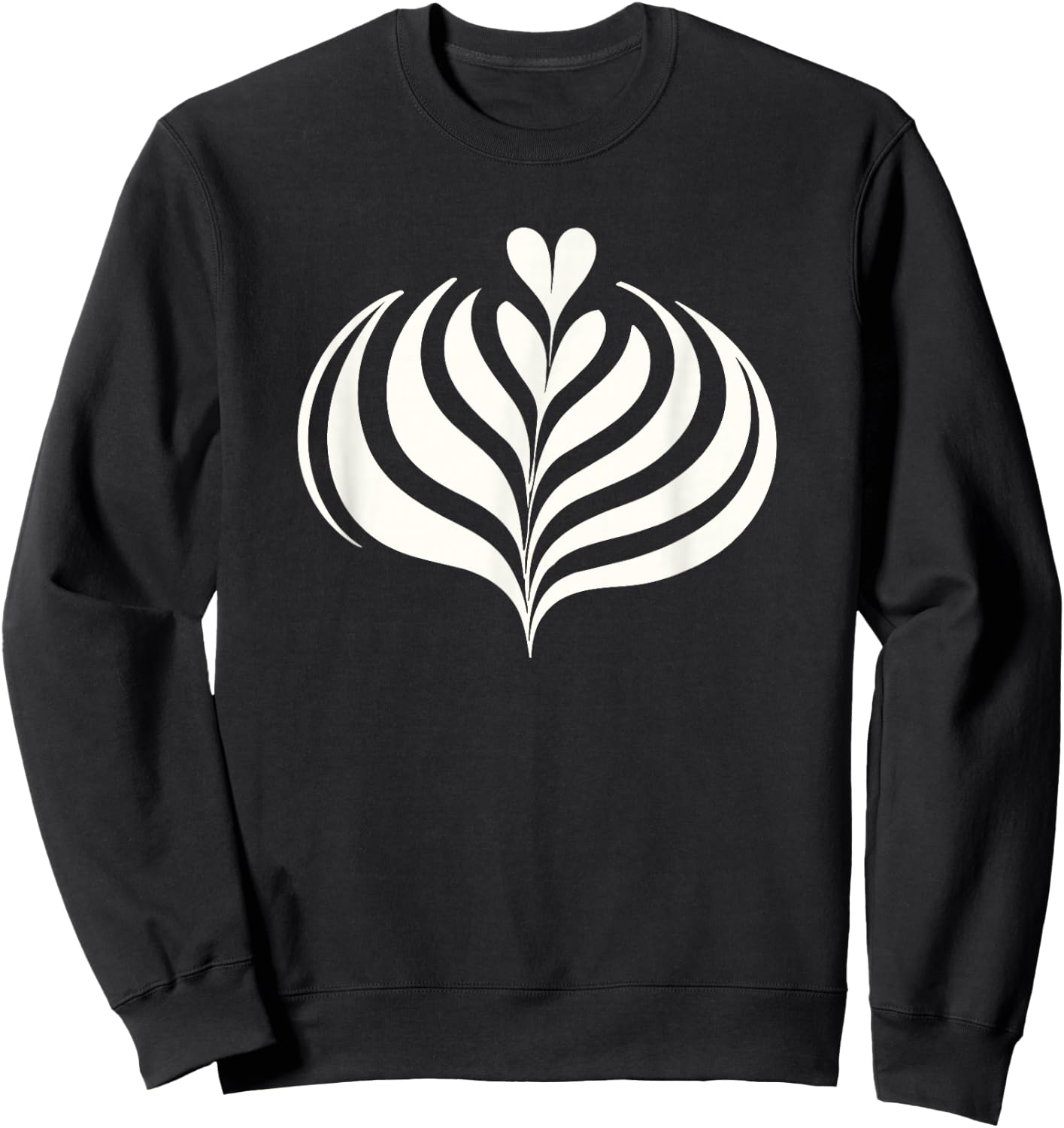 Latte Art, Rosetta Latte Art, Barista Sweatshirt - Sweatshirt | Black