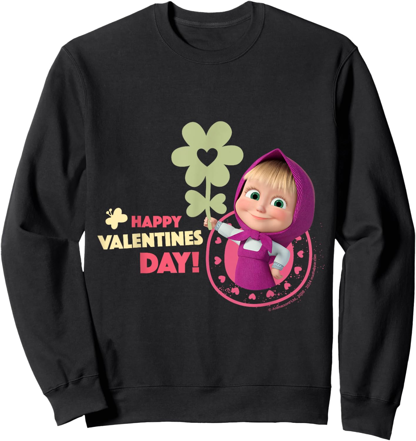 Happy Valentines Day! Sweatshirt - Sweatshirt | Black
