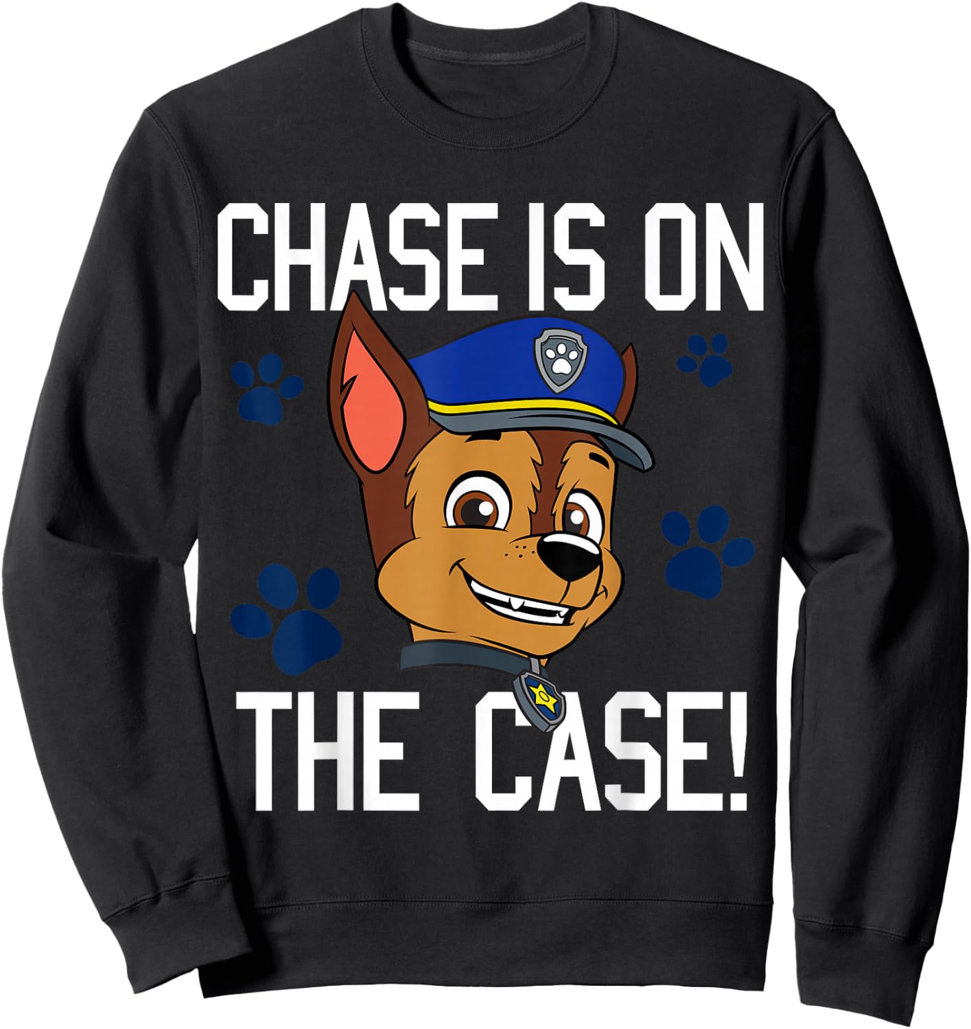 Chase Is On The Case Puff Back Sweatshirt - Sweatshirt | Black