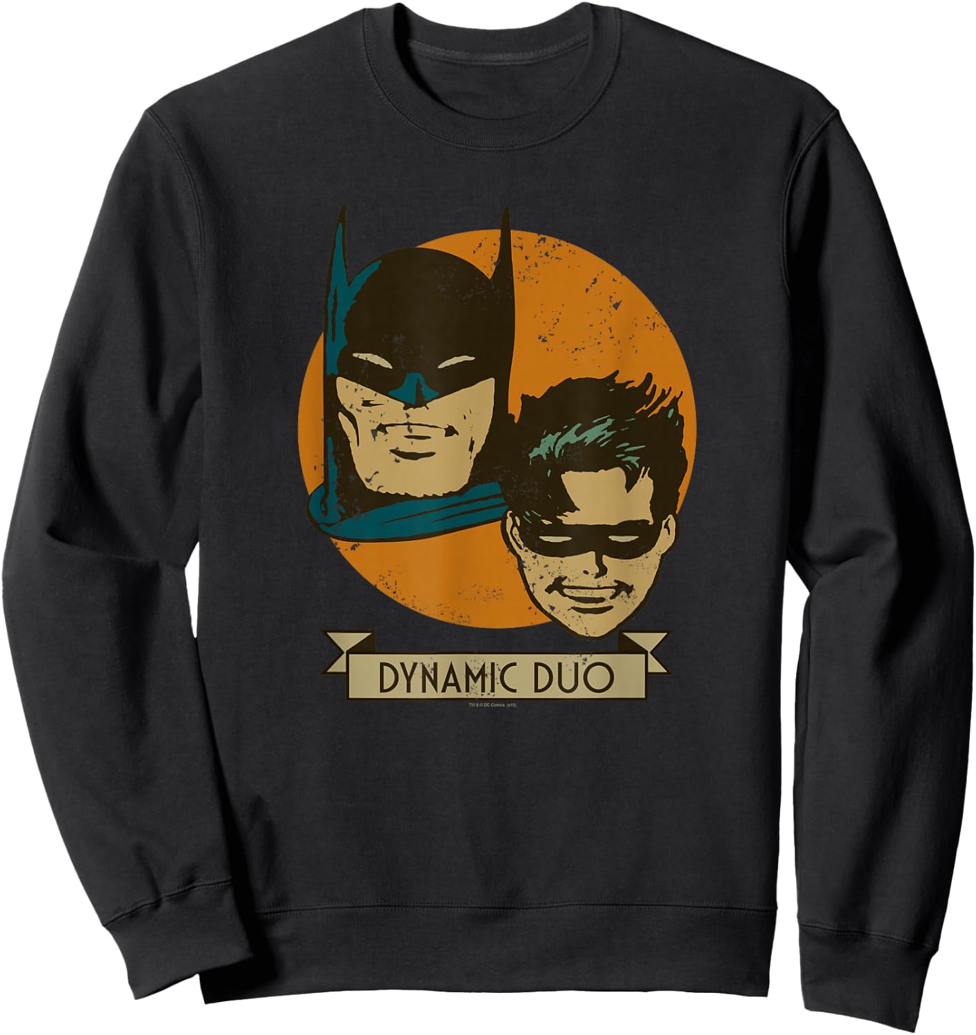 Batman and Robin Dynamic Duo Vintage Sweatshirt - Sweatshirt | Black