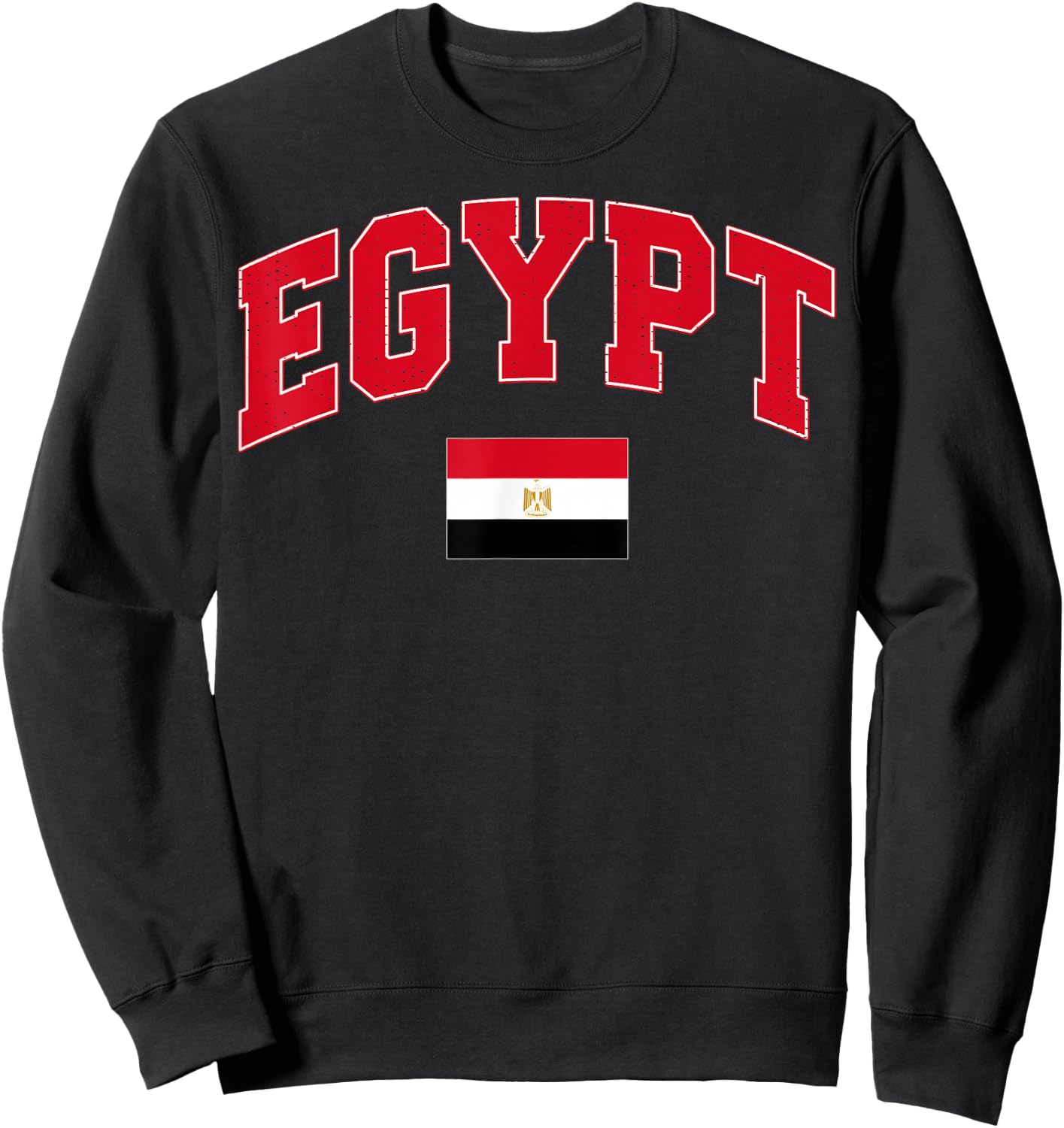 Egypt Flag Colors Shirt Proud Egyptian Sweatshirt - Sweatshirt | Black