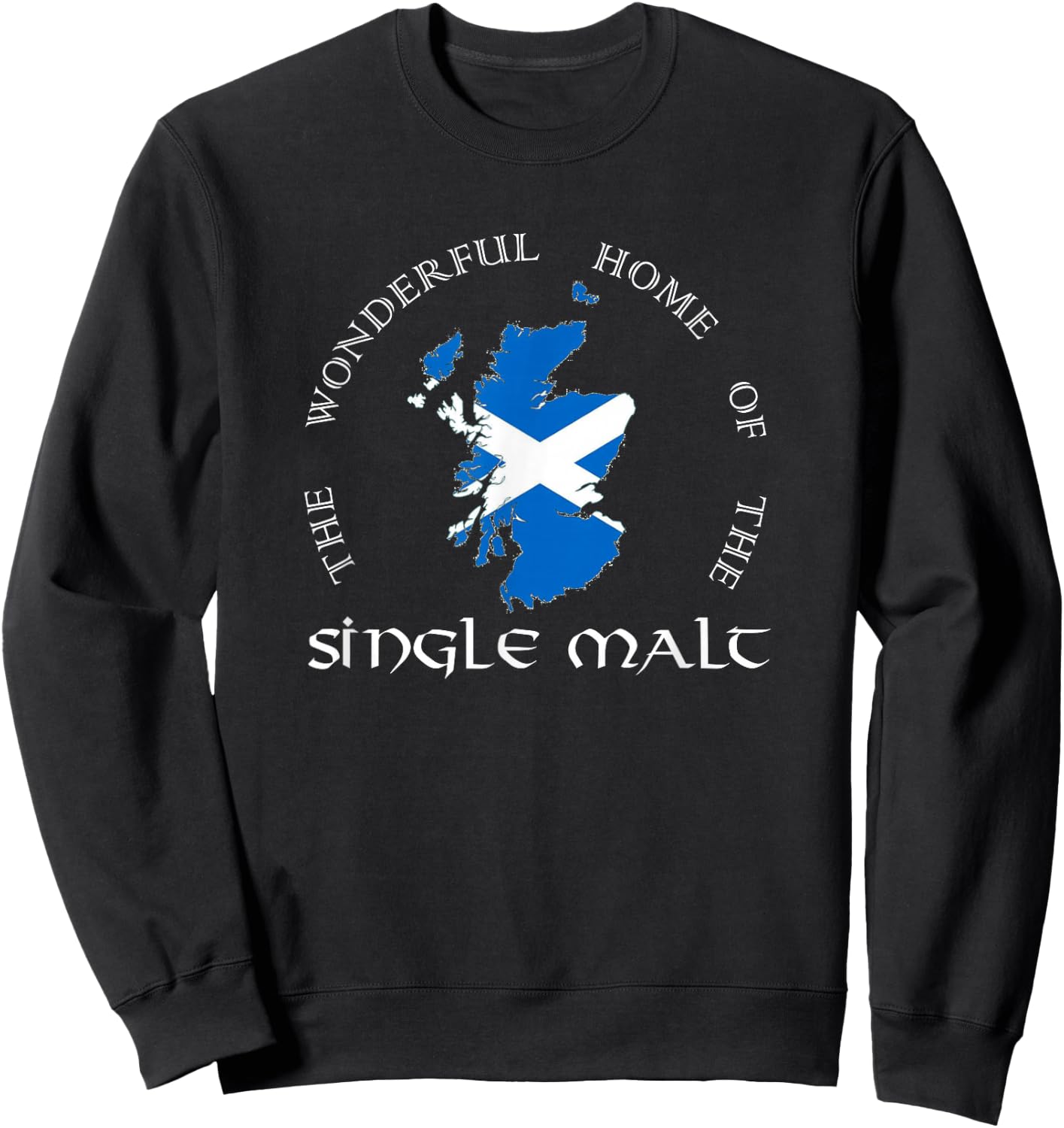 Home of the Single Malt für Whiskey Liebhaber und Genießer Sweatshirt - Sweatshirt | Black