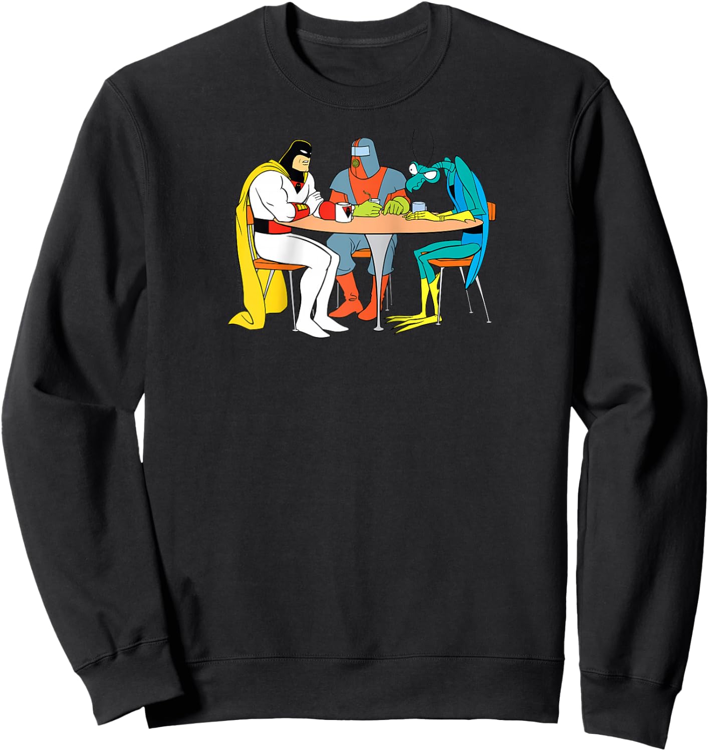 Space Ghost Coast to Coast Brak & Zorak Raglan Baseball Sweatshirt - Sweatshirt | Black
