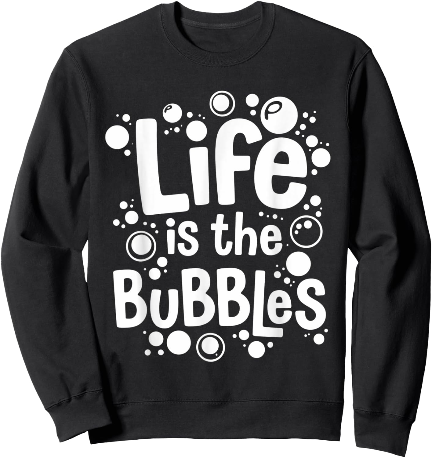 National Bubble Bath Day January 8 Funny Relaxing Bubbles Sweatshirt - Sweatshirt | Black