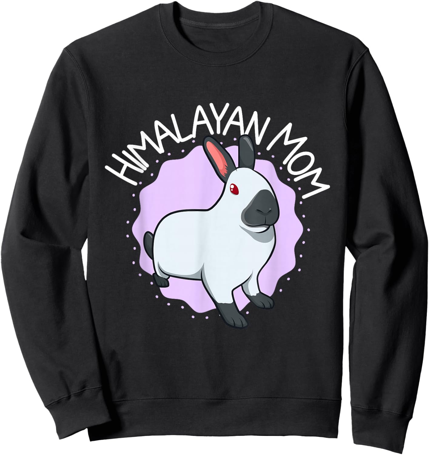 Himalayan Rabbit Mom Sweatshirt - Sweatshirt | Black