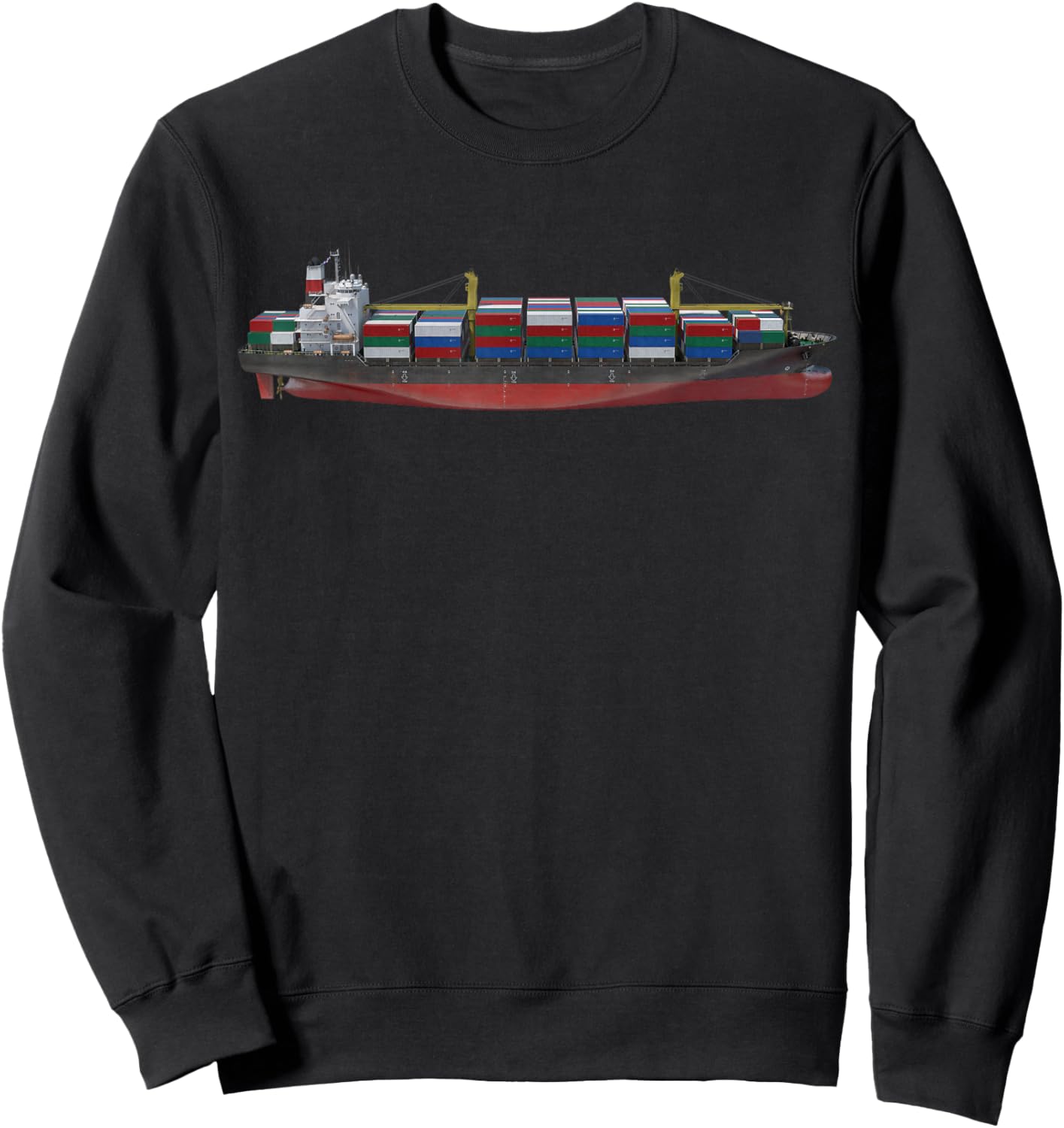 Cargo Ship Transportation Sweatshirt - Sweatshirt | Black