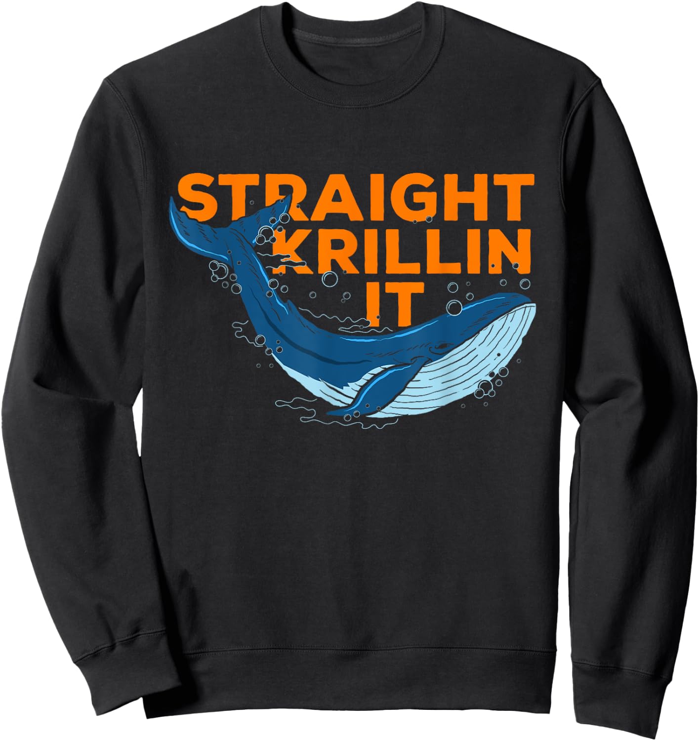 Straight Krillin It Matching Saying Slogan Idea Icons Image Sweatshirt - Sweatshirt | Black