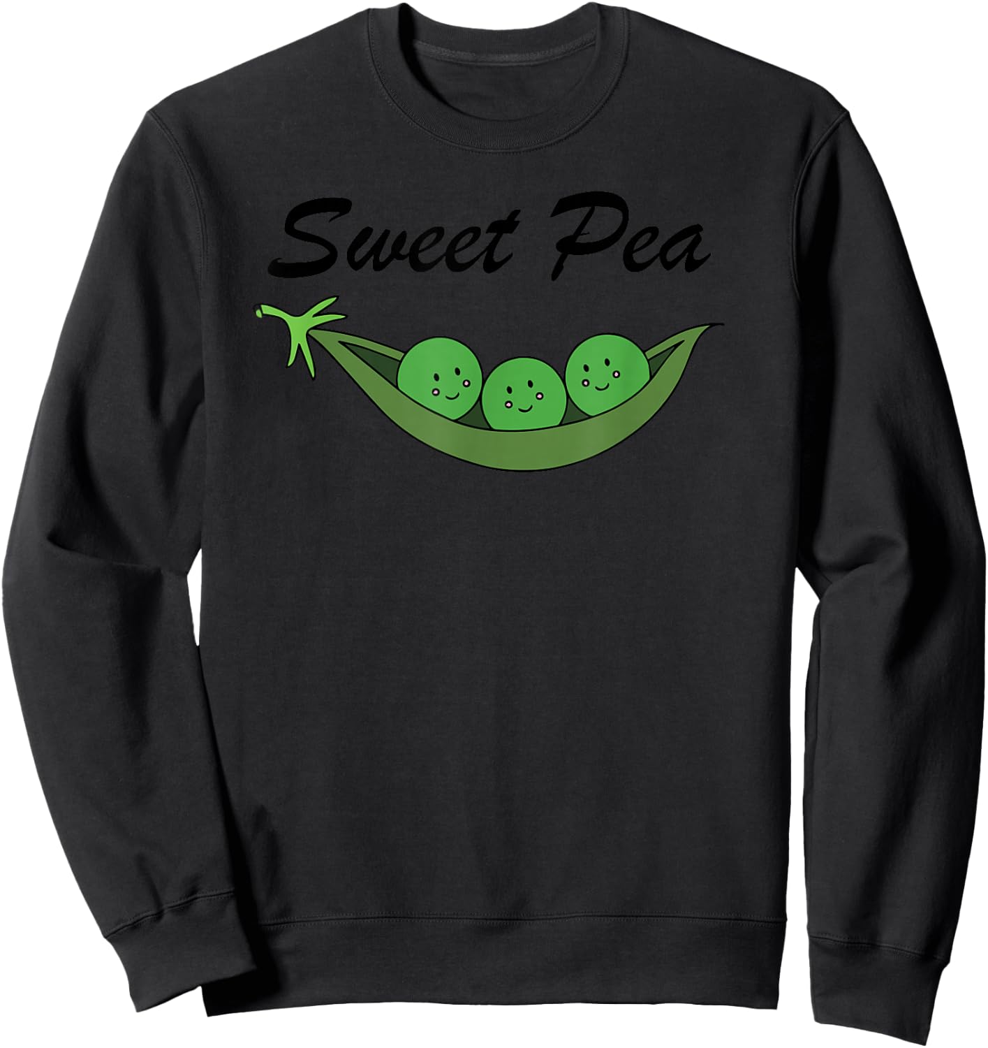 Sweet Peas , Peas mama Sweatshirt - Sweatshirt | Black