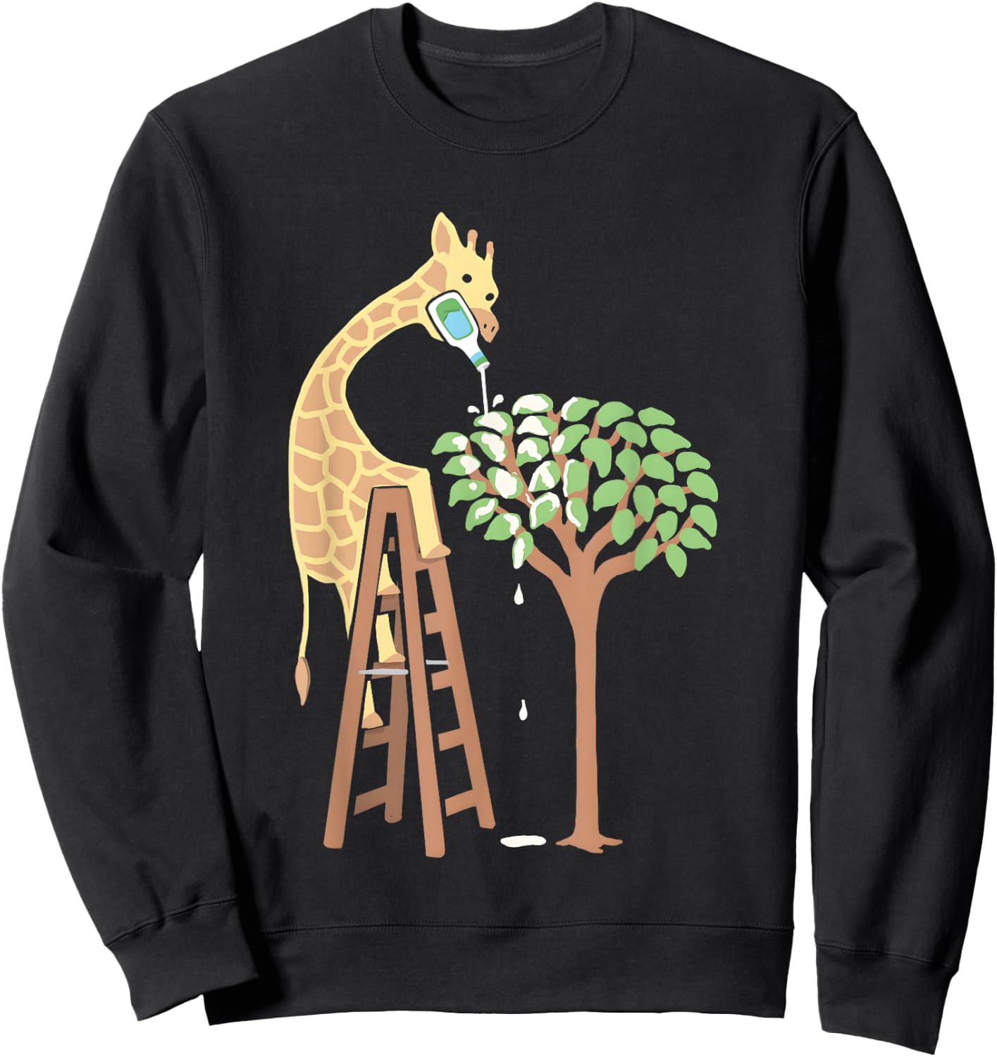 A Giraffe Who Loves Ranch Sweatshirt - Sweatshirt | Black