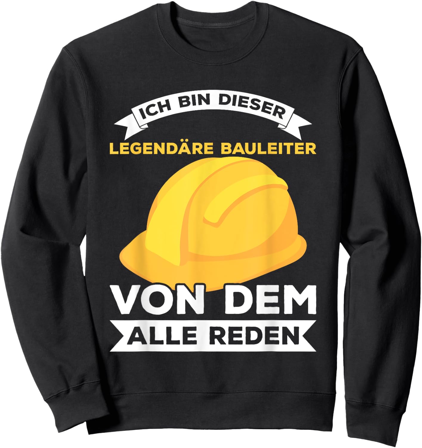 Men's Legendary Construction Manager Builder Construction Site Saying Sweatshirt - Sweatshirt | Black