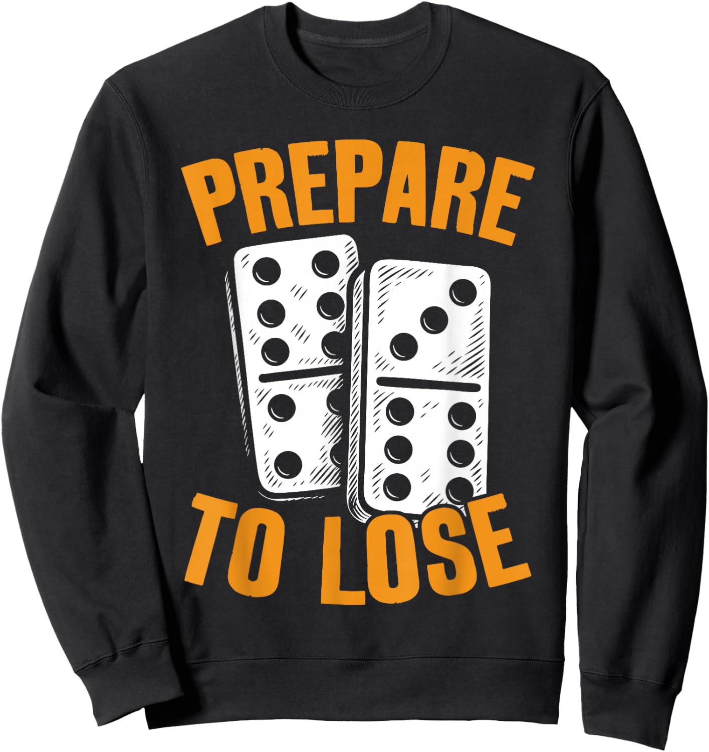 Dominoe Game Tile Game Enthusiast Graphic Domino Player Sweatshirt - Sweatshirt | Black