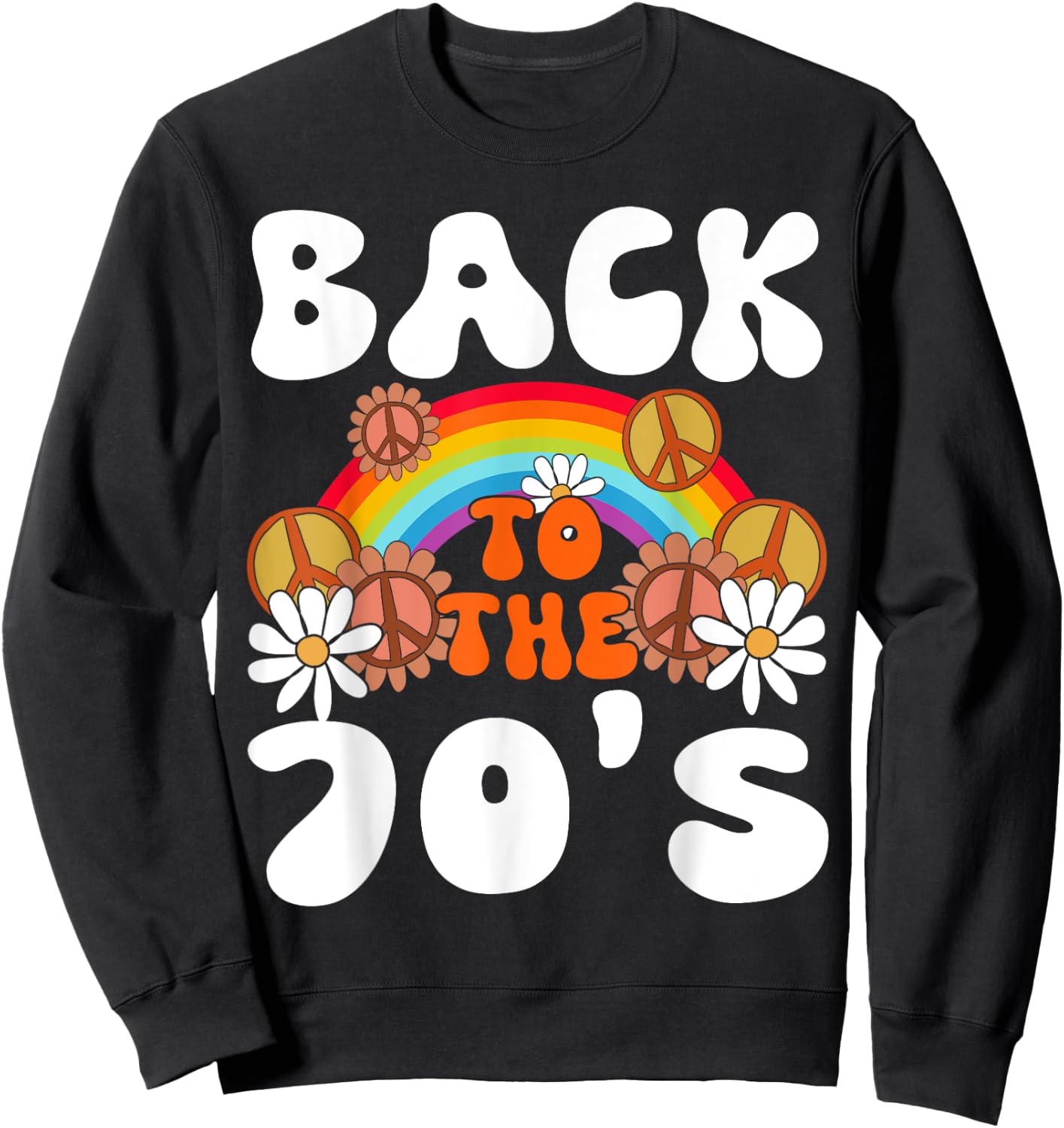 70er Jahre für 70er Jahre Retro Party Zurück in die 70er Jahre Sweatshirt - Sweatshirt | Black