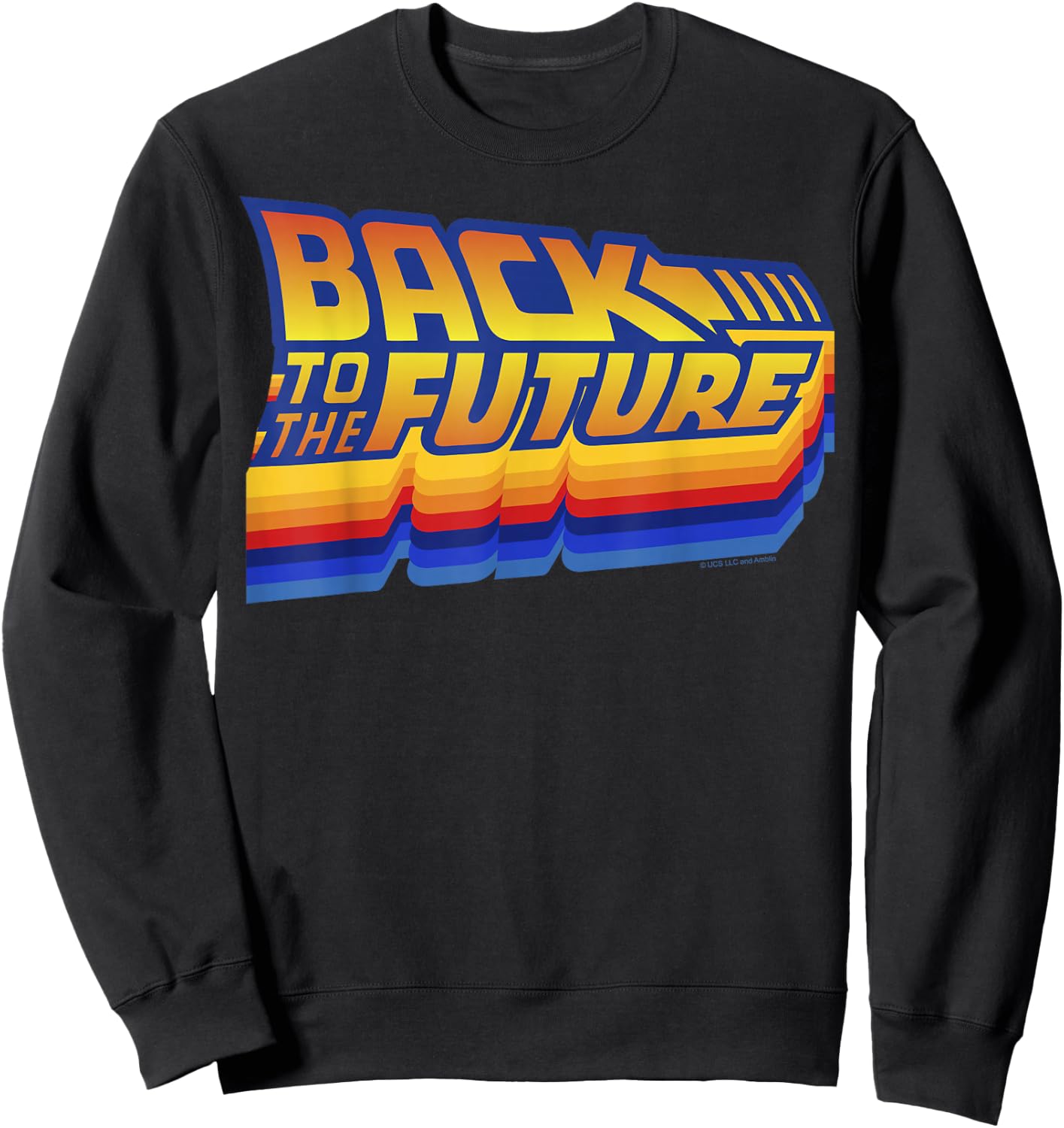 Back to The Future 35th Anniversary Retro Logo Sweatshirt - Sweatshirt | Black