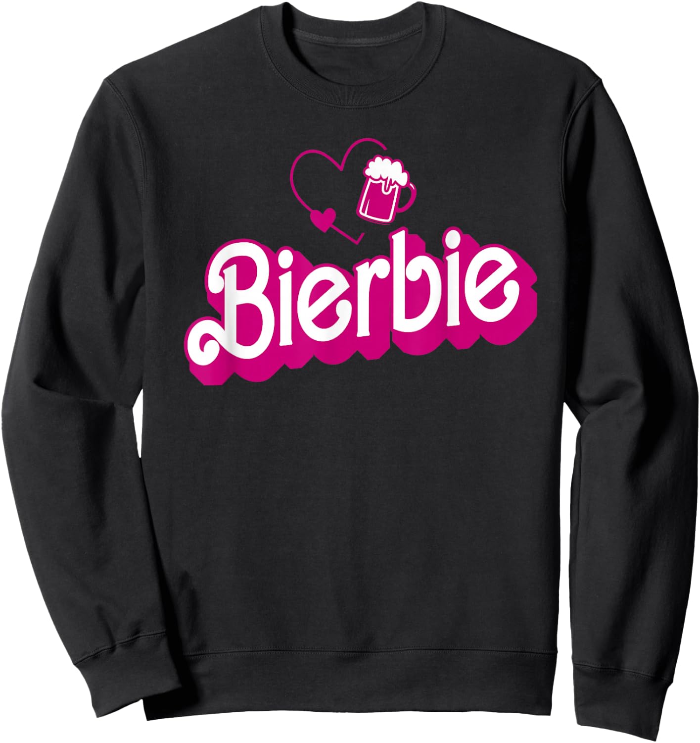 Retro Beer Pun Bar Pub Men Women Funny Beer , black Sweatshirt - Sweatshirt | Black