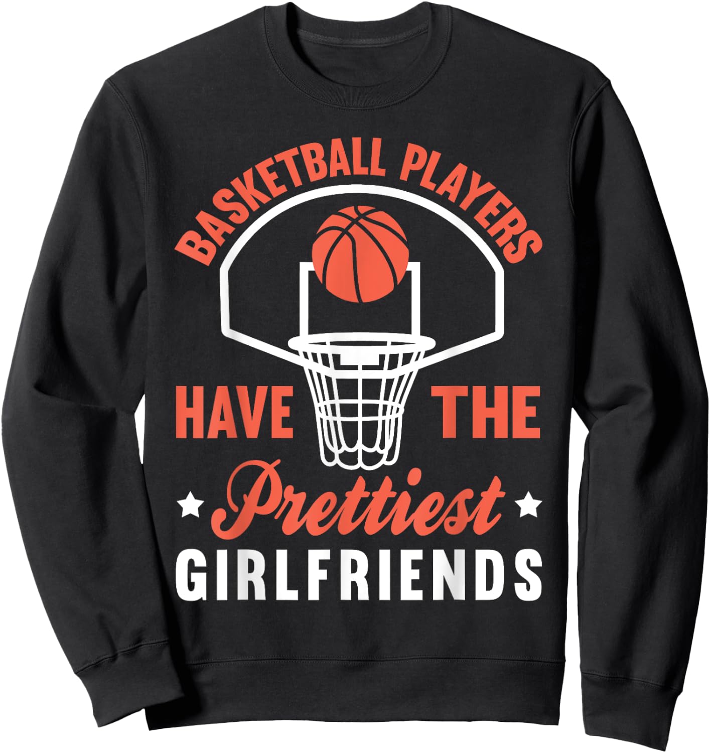 Basketball Player Girlfriend Bball Gameday Sweatshirt - Sweatshirt | Black