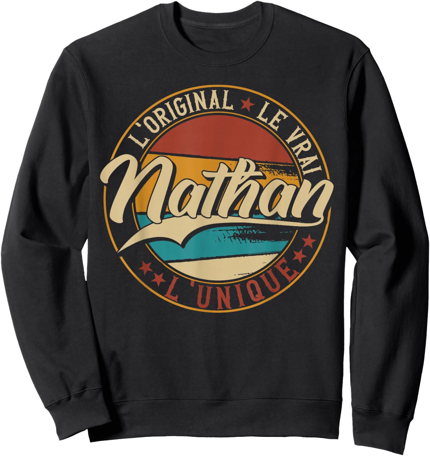 Nathan The Original The True The Unique Men & Boys , Black, S Sweatshirt - Sweatshirt | Black