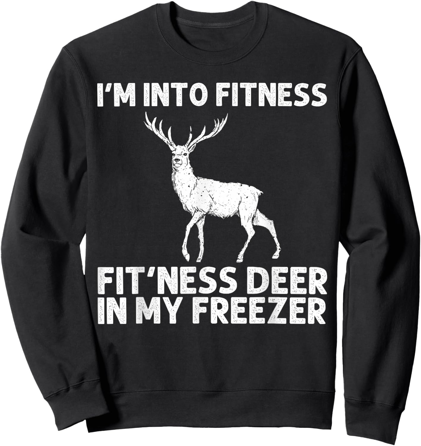 Deer Hunting Art Women Wildlife Hunter Deer Hunting Sweatshirt - Sweatshirt | Black