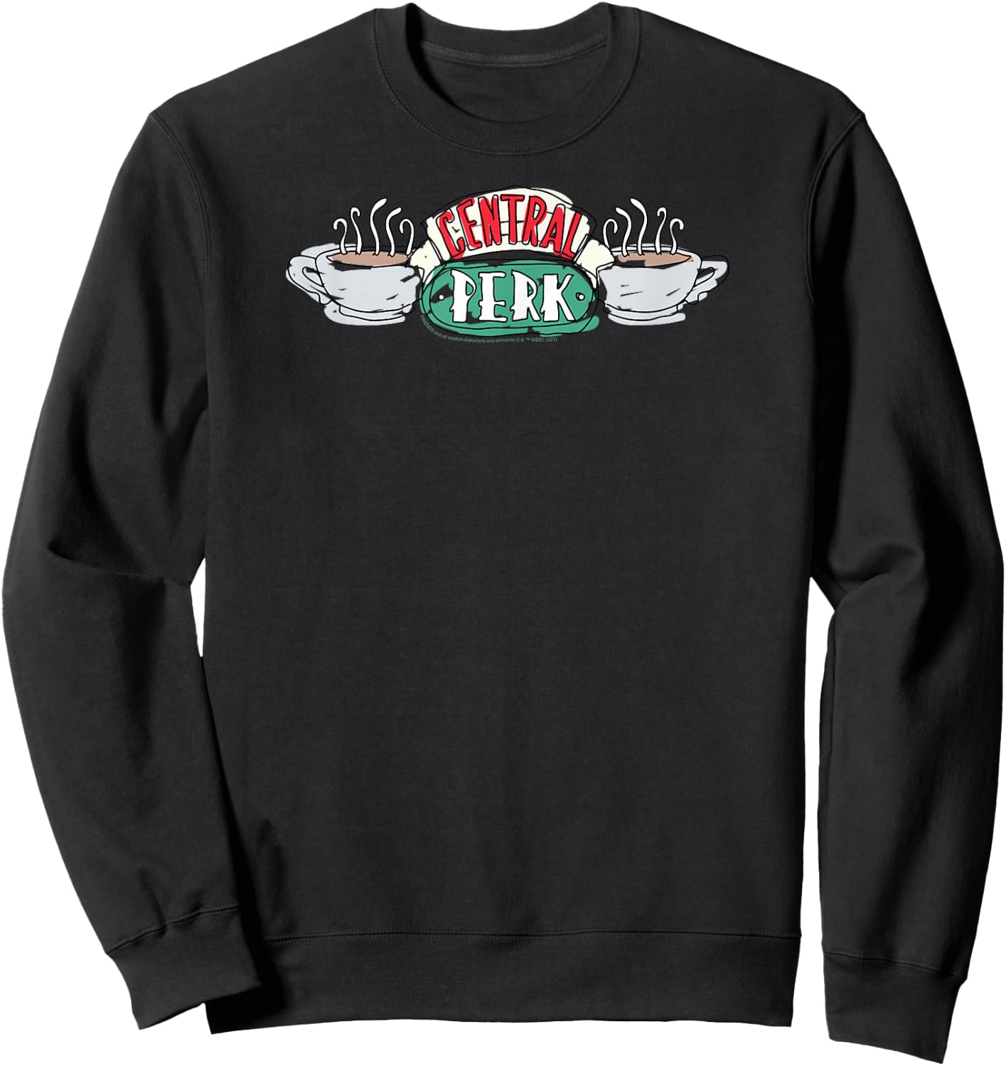 Friends Central Perk Logo Sketch TV Show Sweatshirt - Sweatshirt | Black