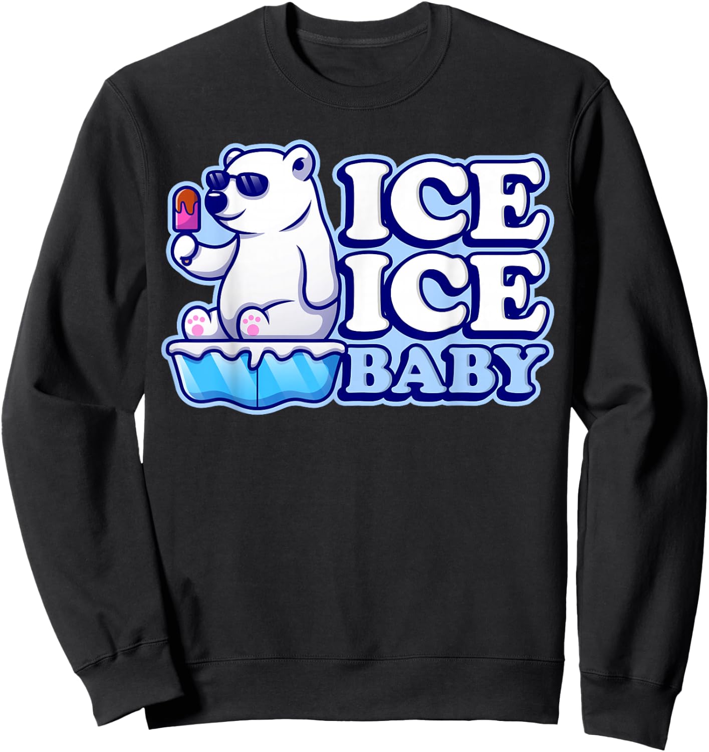 Ice Ice Baby Eisbären Sweatshirt - Sweatshirt | Black