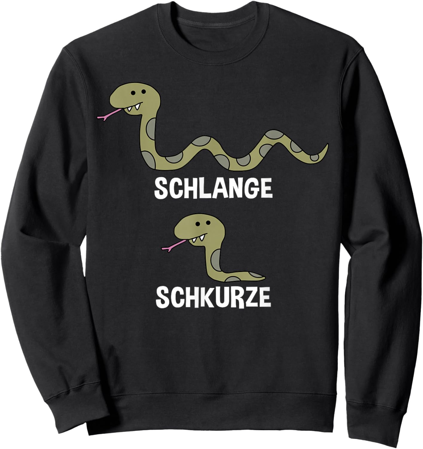 Funny snake short , black Sweatshirt - Sweatshirt | Black