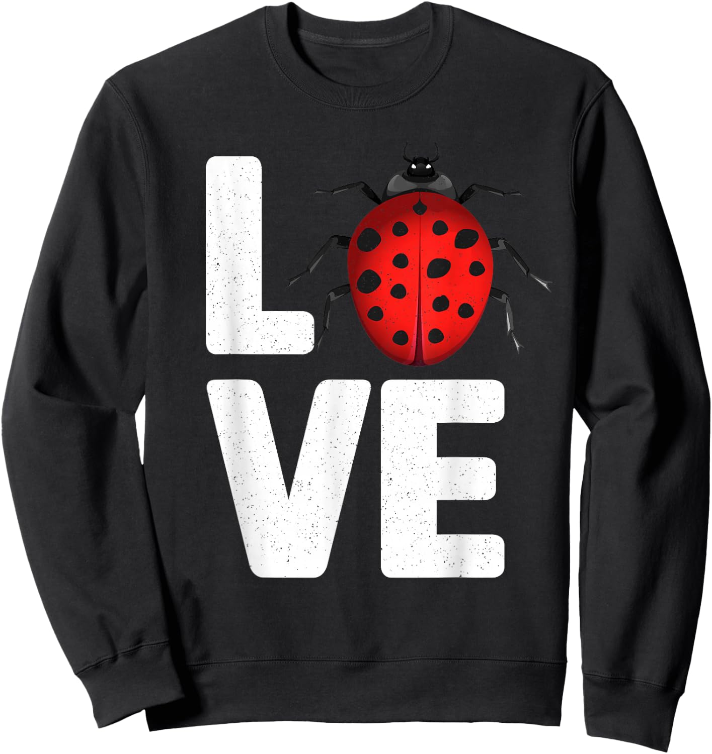 Cute Ladybug Art Women Kids Insect Bug Ladybug Lover Sweatshirt - Sweatshirt | Black