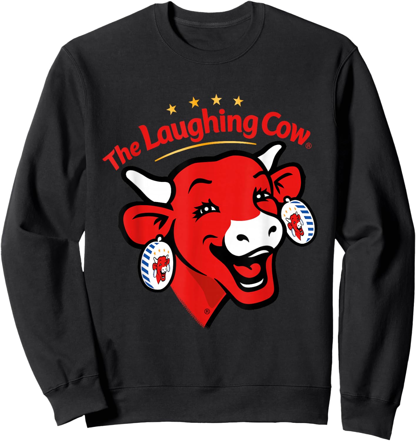 The Laughing Cow Contemporary Logo Sweatshirt - Sweatshirt | Black