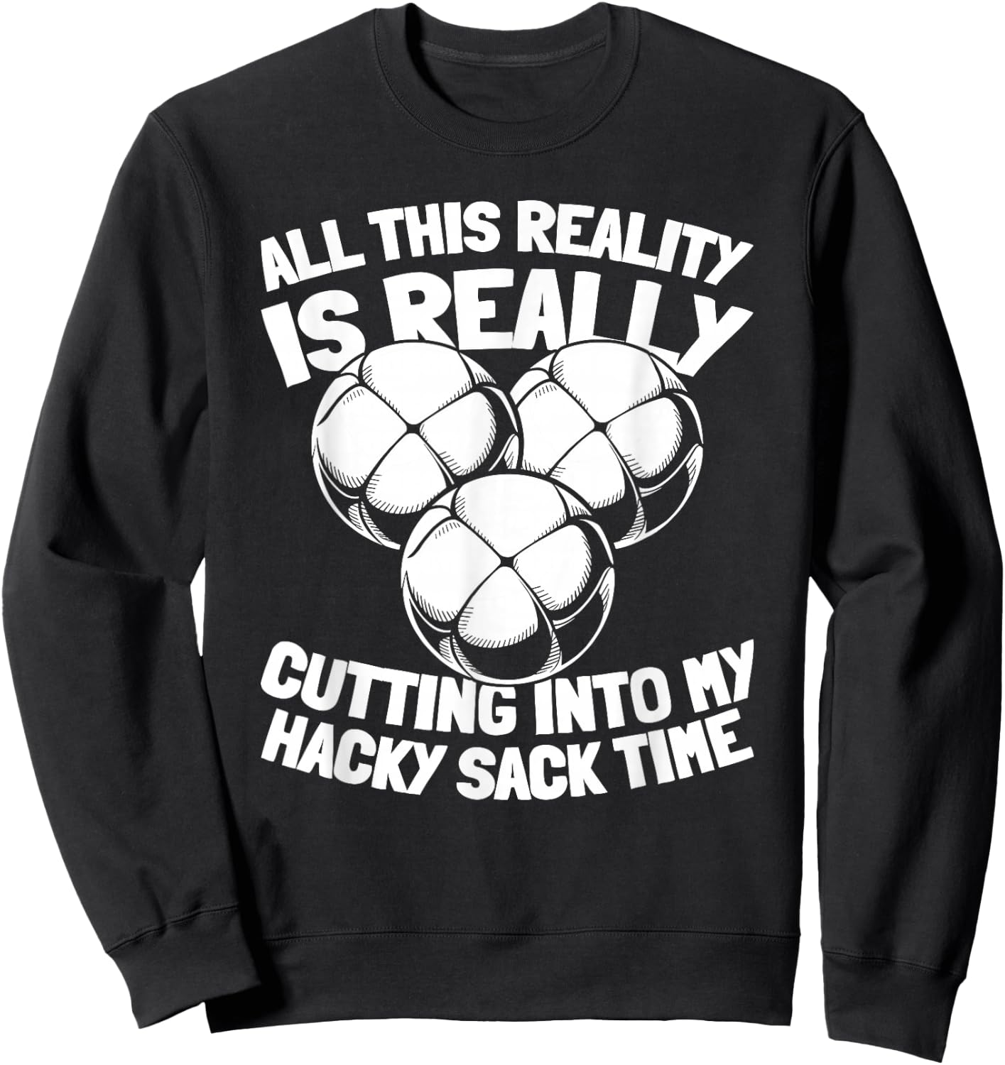 Recreation Footbag - Coordination Hacky Sack Sweatshirt - Sweatshirt | Black