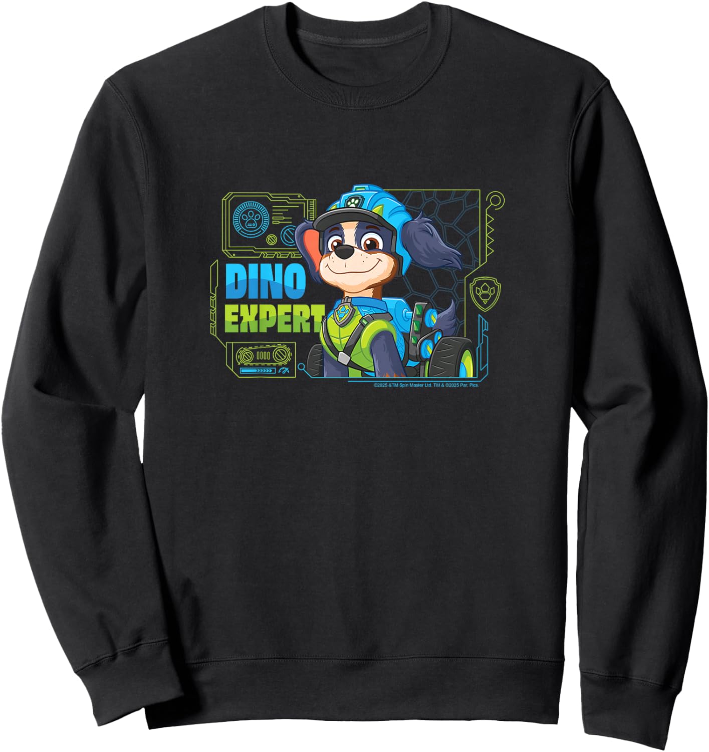 Paw Patrol: The Dino Movie - Rex Dino Expert Sweatshirt - Sweatshirt | Black