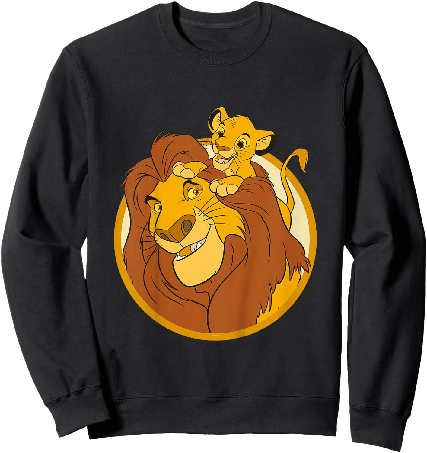 Kids The Lion King Mufasa And Simba , Black, 2 Sweatshirt - Sweatshirt | Black